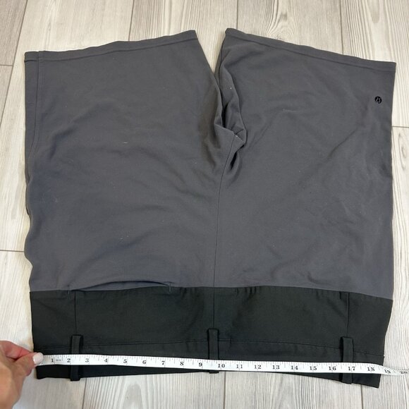 Lululemon Athletic Casual Shorts Men 38 Gray Colorblock Two Tone Activewear Golf - Picture 7 of 8